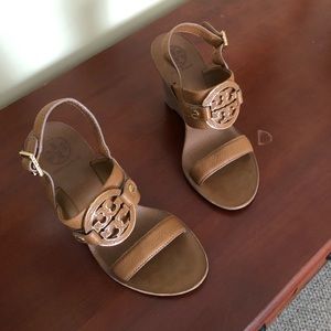 Tory Burch brown wedges
